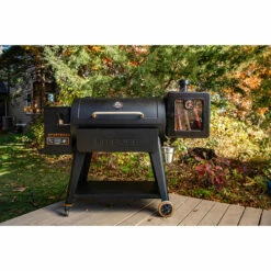 Pit Boss Side Smoker Attachment -Out Griller Shop 10083 side smoker lifestyle grill full 1