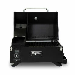 Country Smokers Traveler Tabletop Pellet Grill -Out Griller Shop 10497 CS150PPG Studio front opencopy