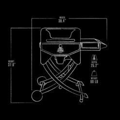 Pit Boss Mahogany 260 Portable Wood Pellet Grill -Out Griller Shop 10570 exterior