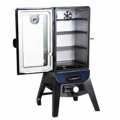 Pit Boss 3-Series Analog Vertical Smoker, Blue Hammertone -Out Griller Shop 10772 PBV3A1 Studio 007