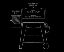 Pit Boss 440FB1 Matte Black Wood Pellet Grill -Out Griller Shop 10906 PB440FB1 interior 2