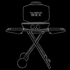 Pit Boss 2-Burner Portable Gas Grill With Collapsible Cart -Out Griller Shop 10919 PB2BPCG2 interior