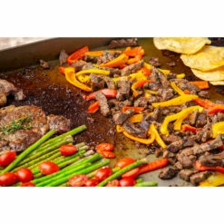 Pit Boss 4-Burner Deluxe Griddle With Side Shelves + Lid -Out Griller Shop 10963 4BurnerDeluxe Lifestyle