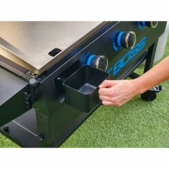 Pit Boss 4-Burner Deluxe Griddle With Side Shelves + Lid -Out Griller Shop 10963 4Burner Deluxe Grease Trap