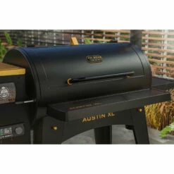 Front Shelf - Austin XL Onyx Edition -Out Griller Shop 20819 PB1000NX front shelf lifestyle full