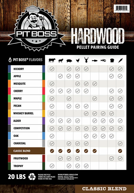 Pit Boss 20 Lb Classic Blend Hardwood Pellets 4 Pit Boss 20 Lb Classic Blend Hardwood Pellets - Image 2