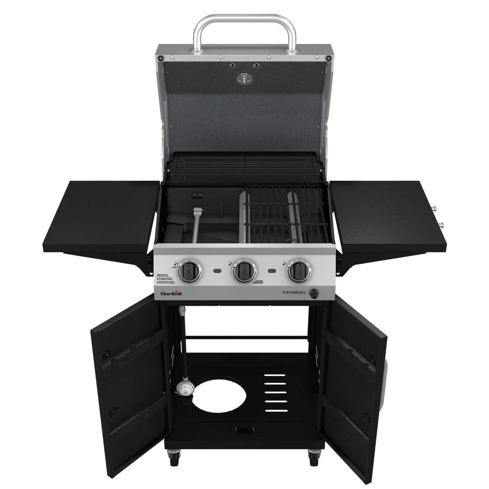3-BURNER GAS GRILL BLACK 4 3-BURNER GAS GRILL BLACK - Image 2