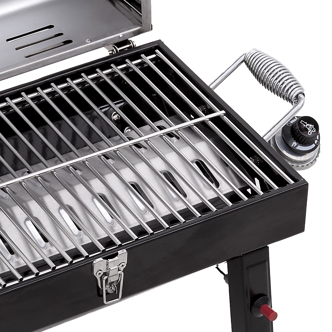 1-Burner Portable Propane Gas Grill In Stainless Steel 6 1-Burner Portable Propane Gas Grill In Stainless Steel - Image 4