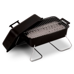 190 Sq. Inch Portable Charcoal Grill In Black