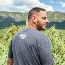 Pit Boss Men’s Heather American Bull T-Shirt - S -Out Griller Shop 40500 lifestyle2