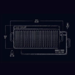 Pit Boss 10" X 20" Cast Iron Griddle -Out Griller Shop 68007dimensions