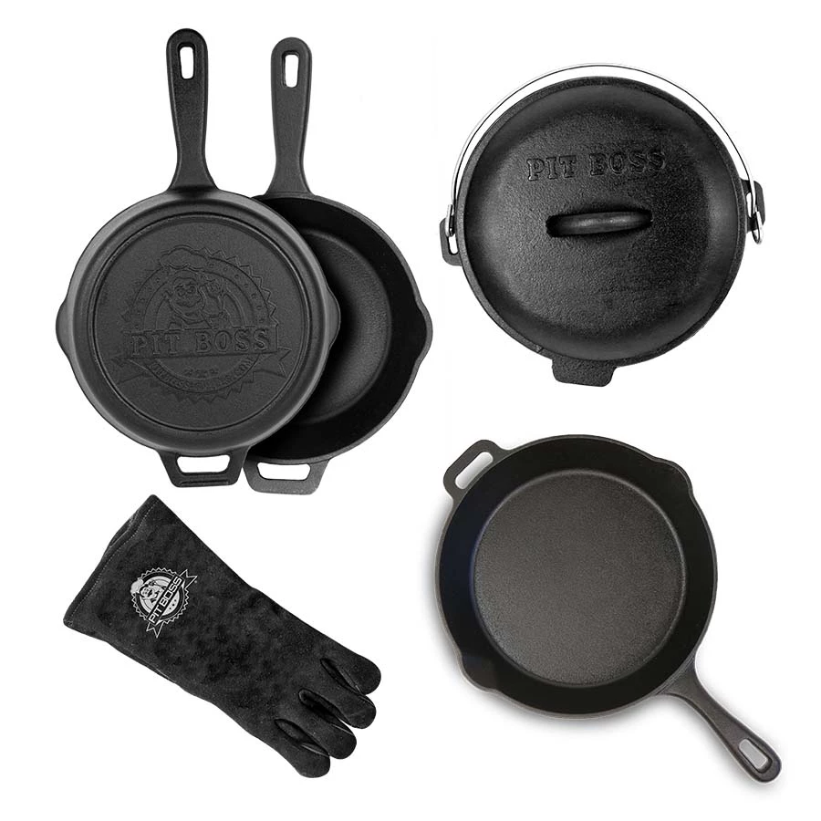 Pit Boss 6-Piece Cast Iron Starter Kit 3 Pit Boss 6-Piece Cast Iron Starter Kit