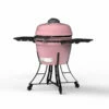Pit Boss K24 Ceramic Charcoal Grill | Pink -Out Griller Shop 71246 Pink Charcoal Kamado 24 Ceramic SideAngle