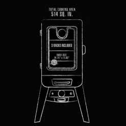 Pit Boss 2-Series Analog Electric Vertical Smoker -Out Griller Shop 77220 PBV2A1 interior