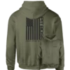 Pit Boss Vertical Flag Hoody - Army Green - M -Out Griller Shop M PITB025 PitBossVerticalFlagHoodie 01