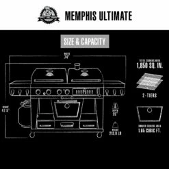 Pit Boss Memphis Ultimate Combo Grill -Out Griller Shop Memphis Ultimate 1.0 Dimension Drawing