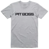Pit Boss Men’s Grey Heather Logo T-Shirt - S -Out Griller Shop PBLT02 resize