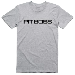 Pit Boss Men’s Grey Heather Logo T-Shirt - S