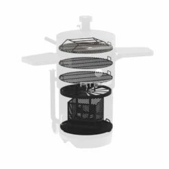 Pit Boss Champion Barrel Charcoal Smoker, Mahogany -Out Griller Shop PBV24CB 2