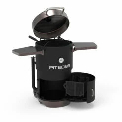 Pit Boss Champion Barrel Charcoal Smoker, Mahogany -Out Griller Shop PBV24CB 6