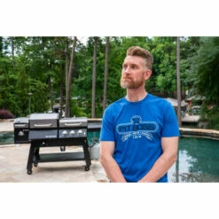 Pit Boss Tools Of The Trade Men’s T-Shirt - Royal Heather - M -Out Griller Shop PitBossAmbassadorsMartySmithApparel 4