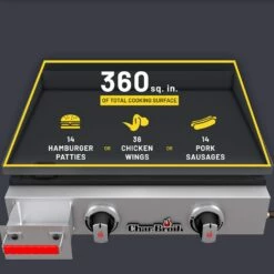 2-Burner Tabletop Portable Gas Griddle -Out Griller Shop a69bc223cc473b585611f976e265be95 463614023