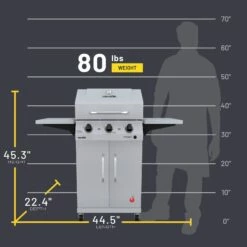 3-BURNER GAS GRILL CLAY -Out Griller Shop bc523ec9d21327185fc35ecd4a4abd46 463732923
