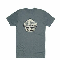 Pit Boss Men’s Titanium Heather Masters Of Smoke T-Shirt - M